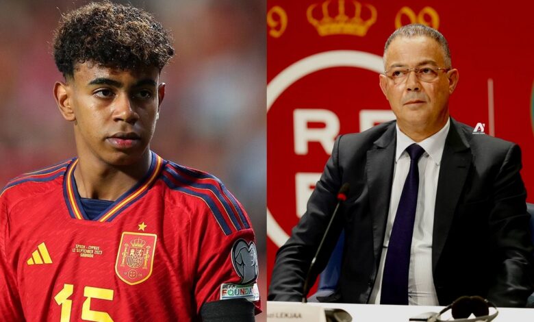 فوزي لقجع، لامين يامال، أمين جمال، المنتخب المغربي، المنتخب الإسباني، أخبار الكرة المغربية، نجوم مغاربة، لقجع ليكيب، تصريح لقجع، لامين يامال مغربي