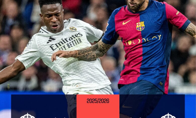 ريال مدريد، برشلونة، كلاسيكو الأرض، الدوري الإسباني 2026، موعد الكلاسيكو، جدول الليغا، سانتياغو برنابيو، كامب نو، مباريات ريال مدريد، مباريات برشلونة